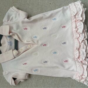 Ralph Lauren Pink Polo Dress with Embroidered Accents